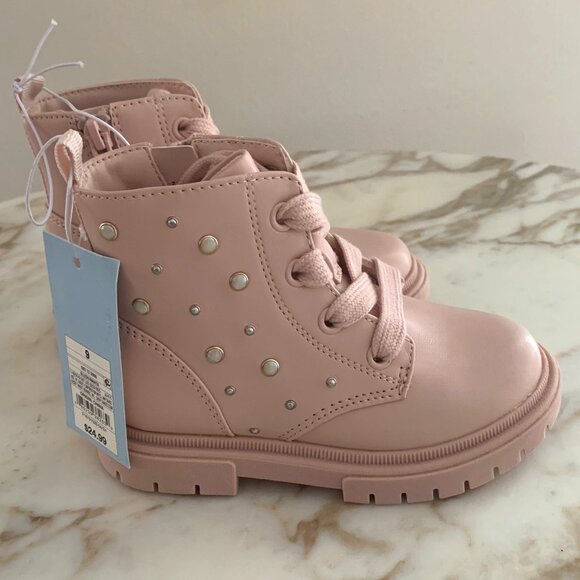 Toddler Girls' Amaya Lace-Up Boots - Cat & Jack - NWT - Picture 1 of 6